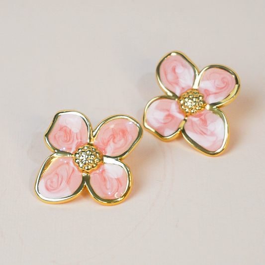 Aretes Diana coral
