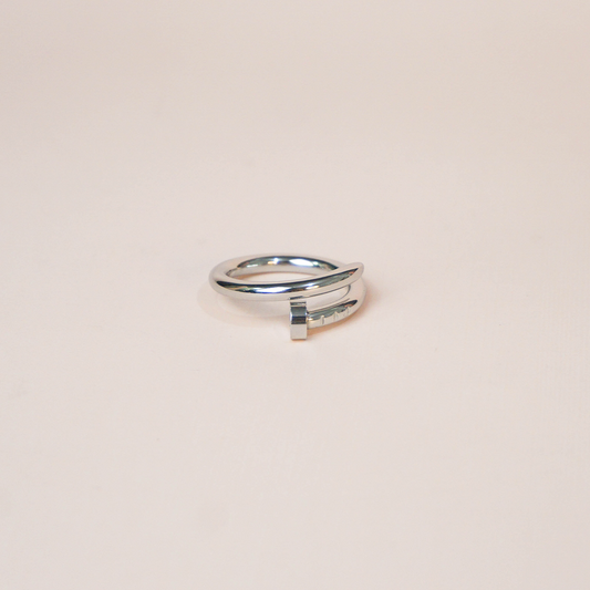 Anillo clavo plata