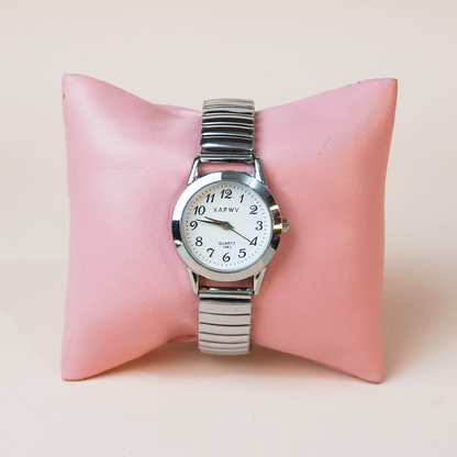 Reloj pulsera plateado