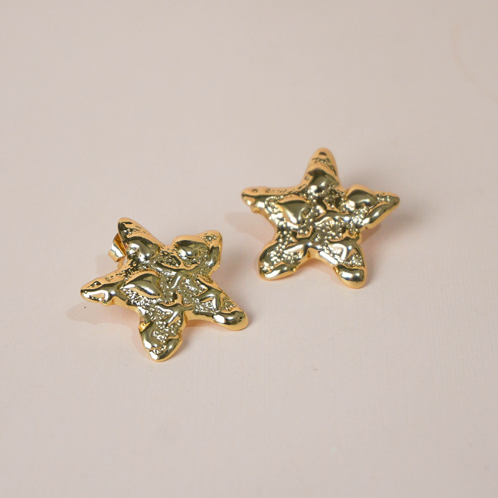 Aretes estrella textura