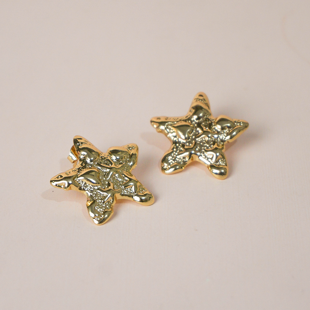 Aretes estrella textura