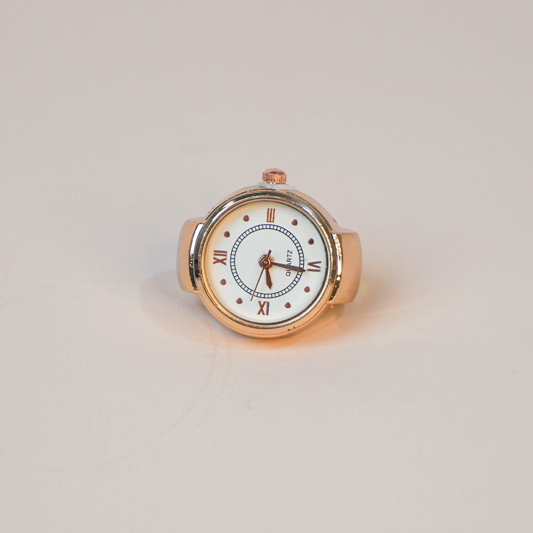 Anillo reloj rosegold