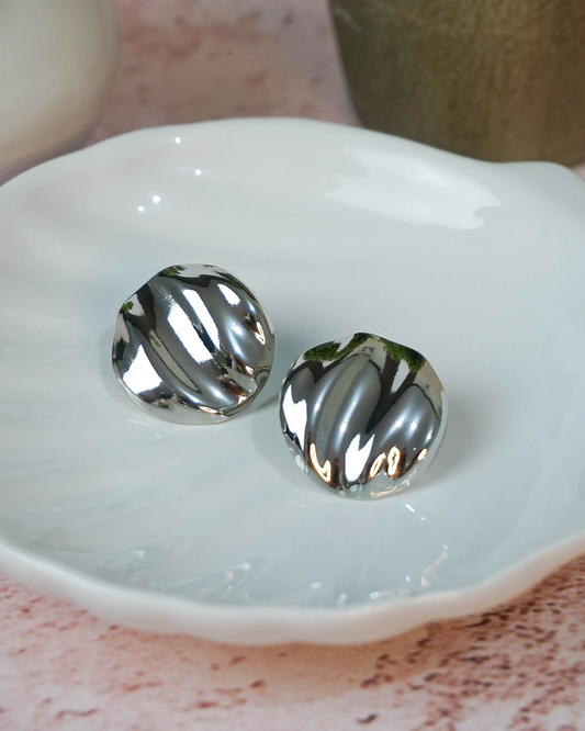 Aretes Helga Plateados
