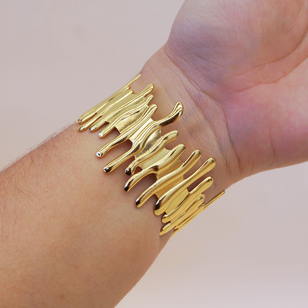 Pulsera rígida rayas