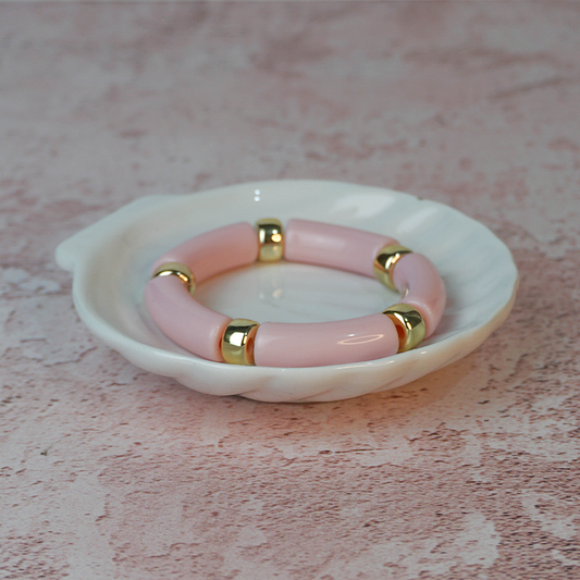 Pulsera Resina rosa
