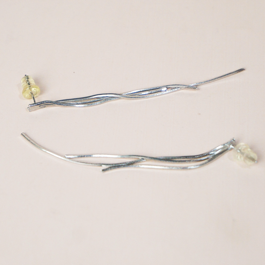 Aretes tres tiras