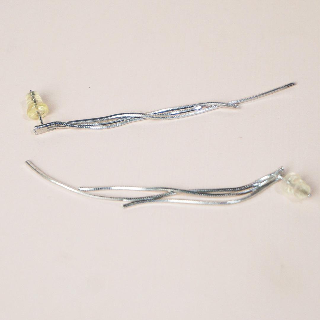 Aretes tres tiras
