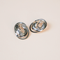 Aretes Renata plateados
