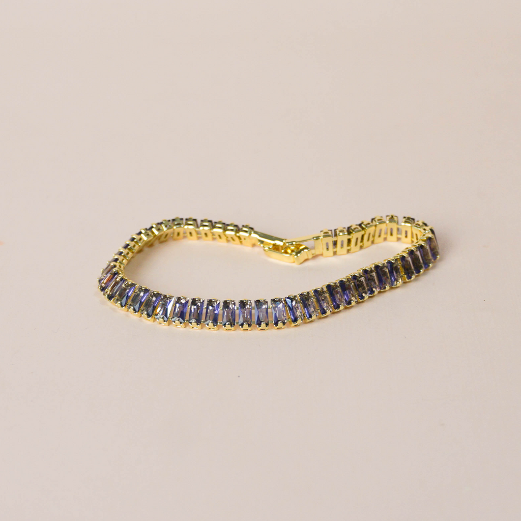 Pulsera baguettes lila