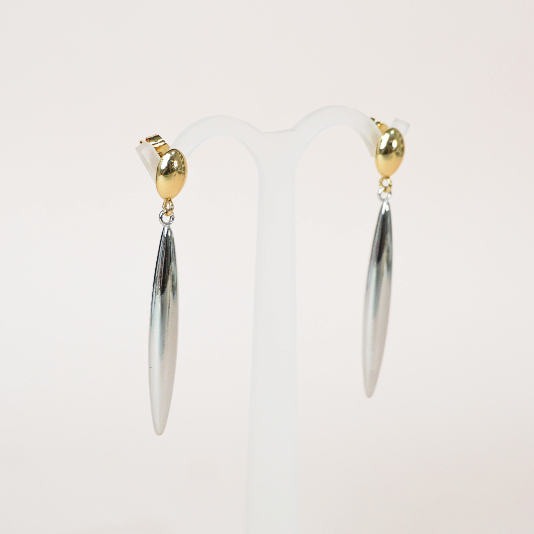 Aretes pico bicolor