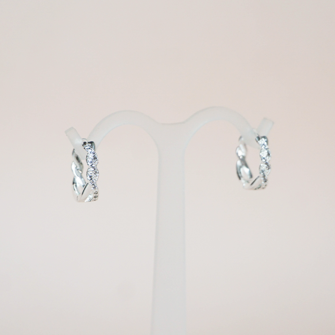 Aretes twist circonias