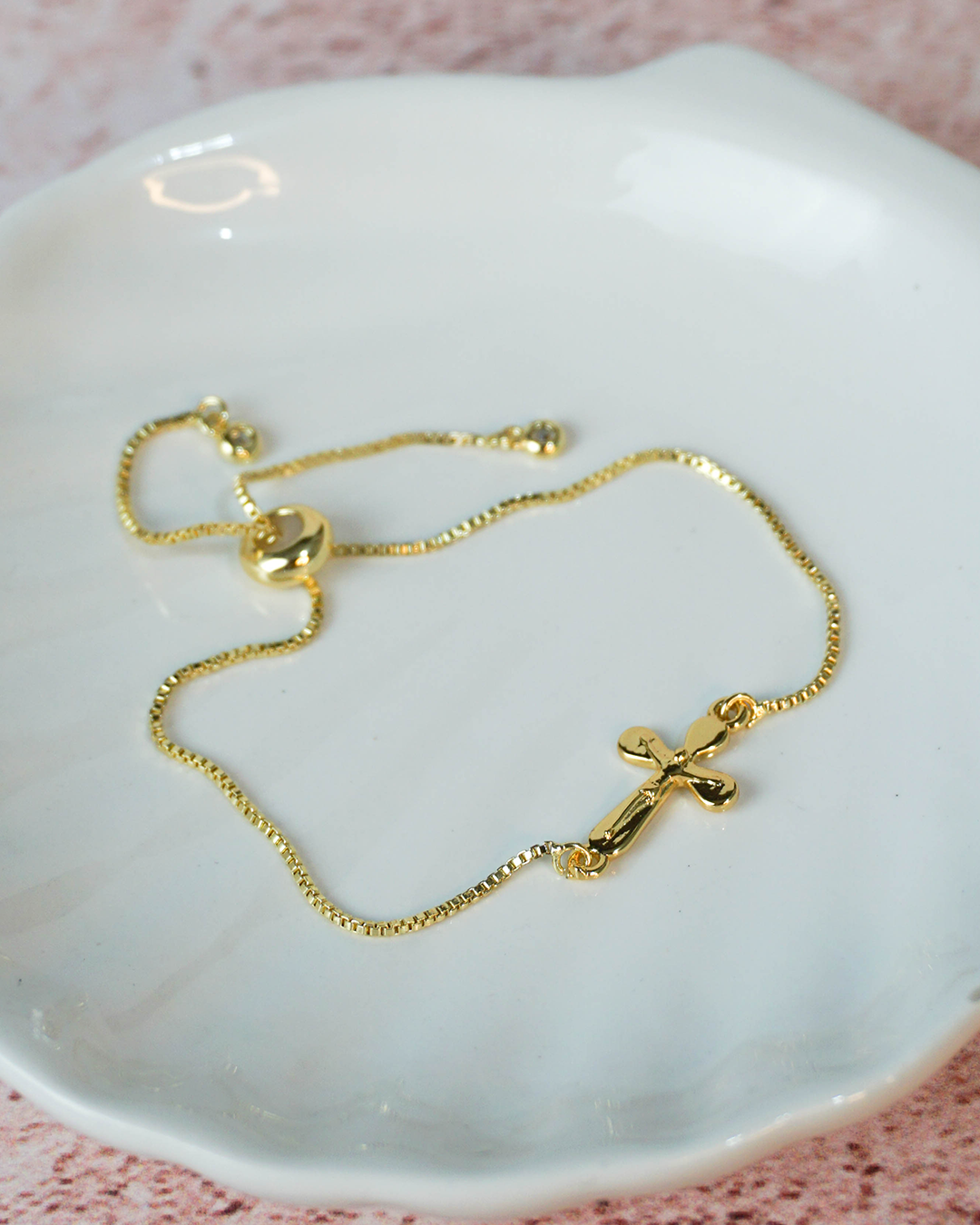 Pulsera chapa de oro