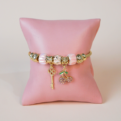 Pulsera charms cherry