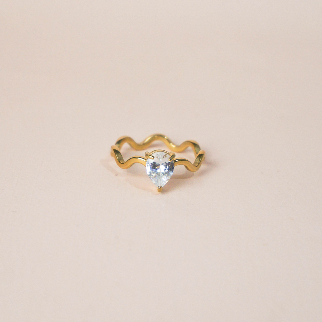 Anillo ondas y circonia