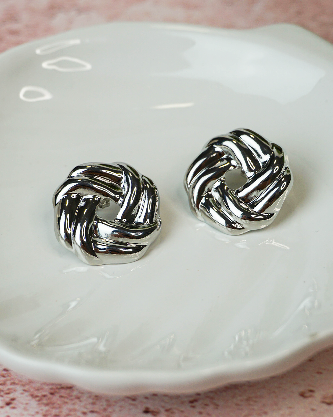 Aretes Octavia Plateados