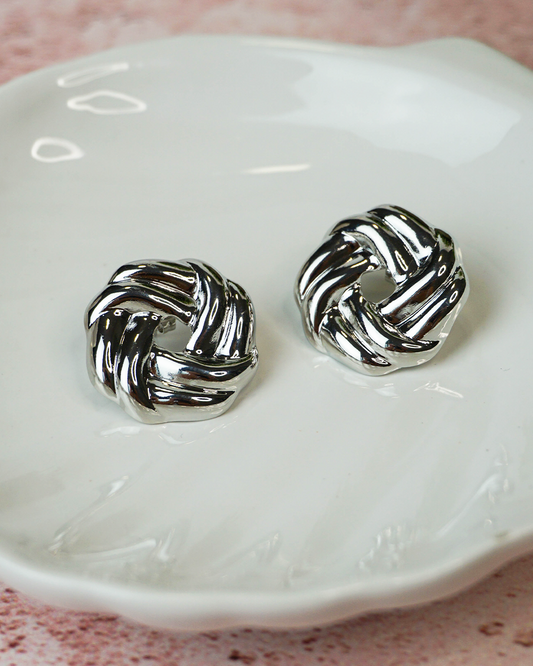 Aretes Octavia Plateados