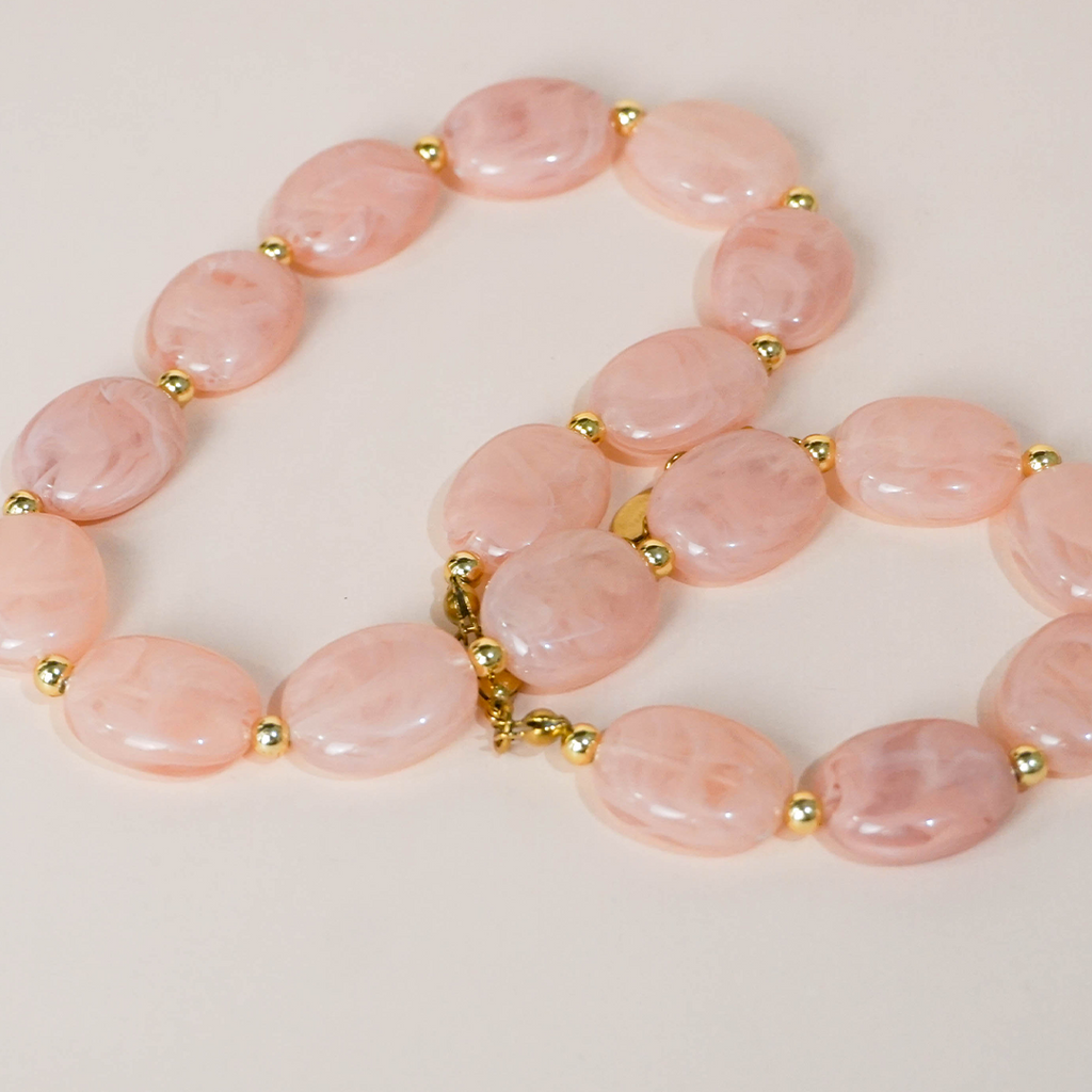 Collar ovalos melón