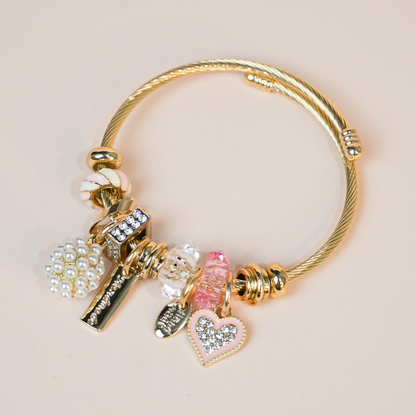 Pulsera charms corazón