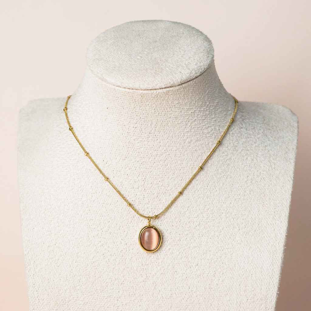 Collar Jazmín rosa