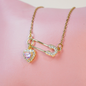 Collar clip rosa