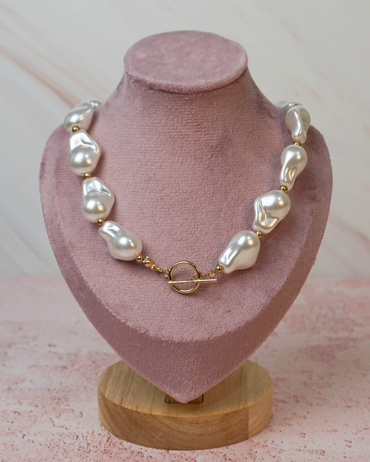 Collar perlas barrocas