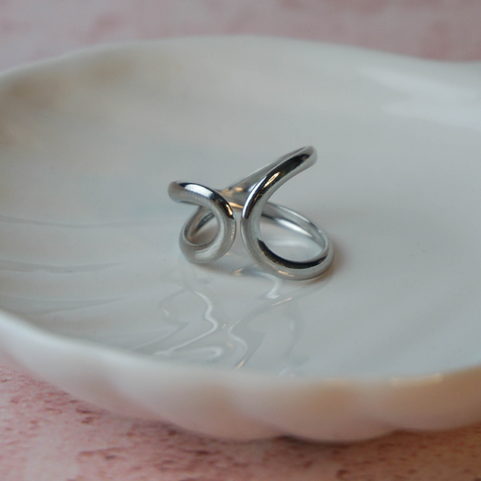 Anillo Cory plateado