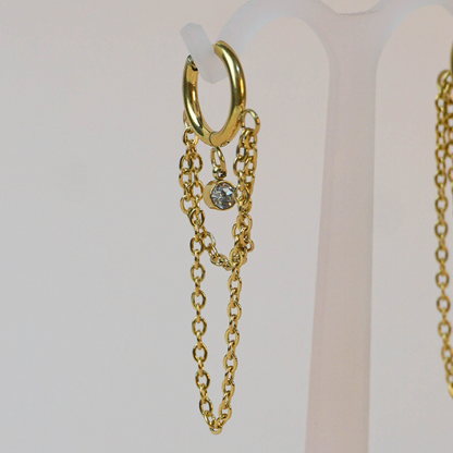 Aretes cadena