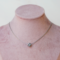 Collar trebol plata