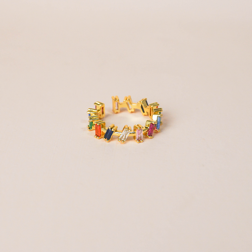 Anillo baguette separados
