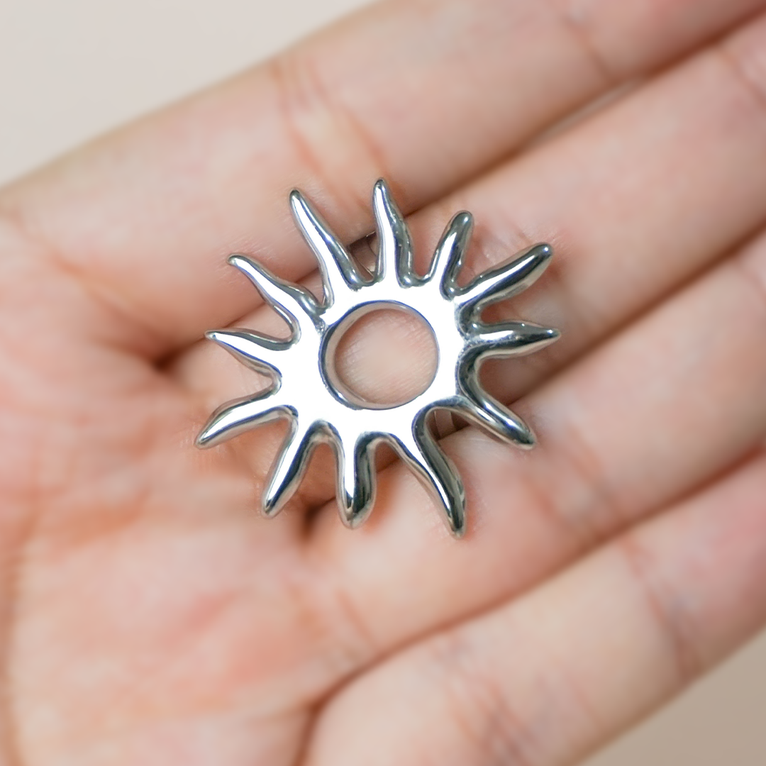 Anillo sol plata