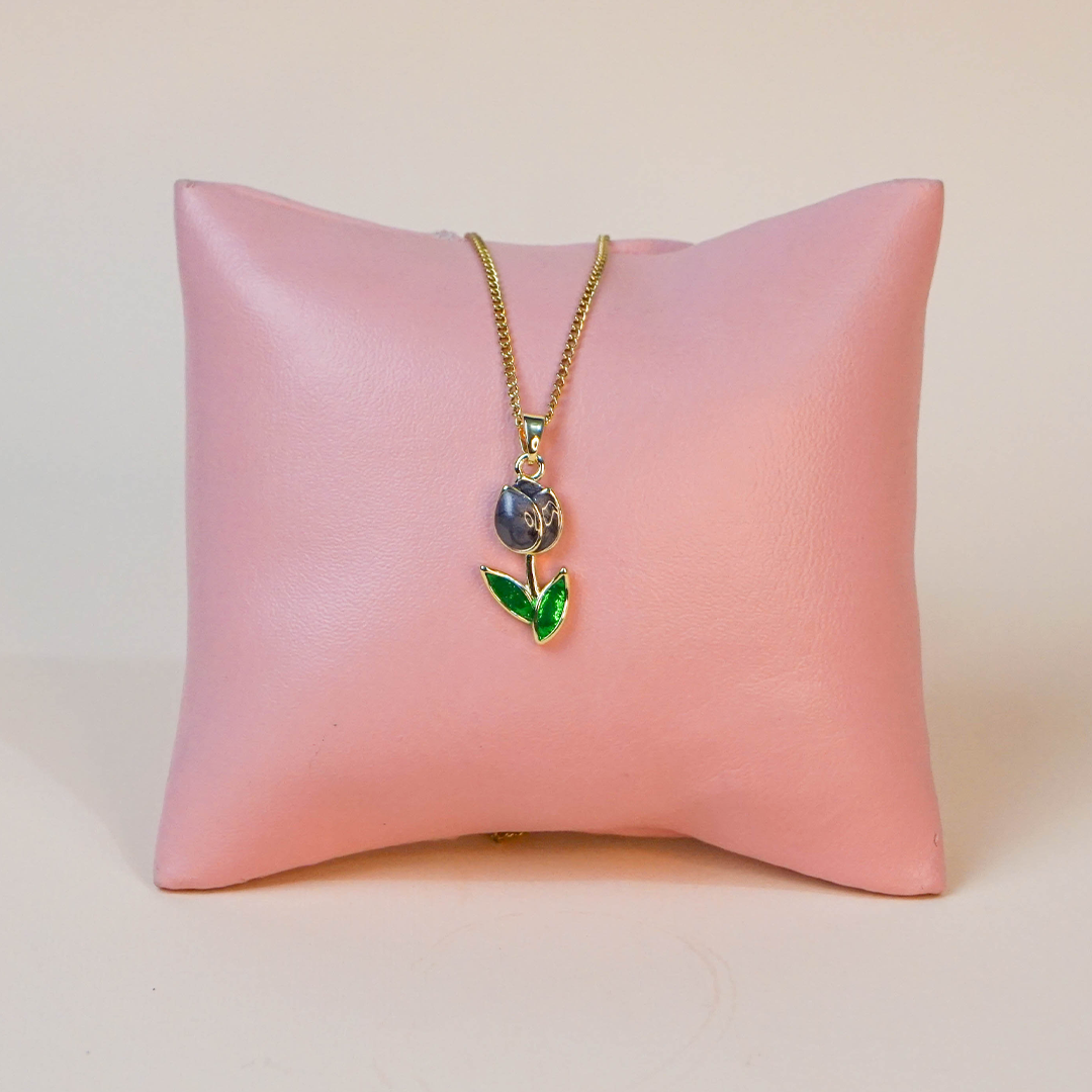 Collar tulipán lila