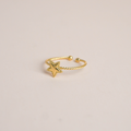 Anillo estrella dorada