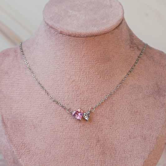 Collar dos corazones
