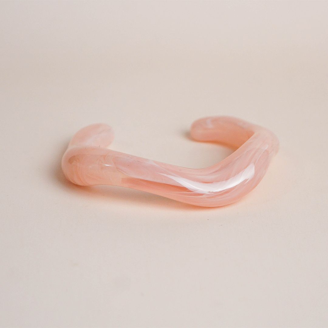 Brazalete marmol rosa