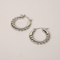 Aretes torcidos plata