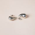 Aretes gota plata