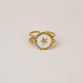 Anillo esmalte y estrella