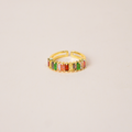 Anillo baguettes color