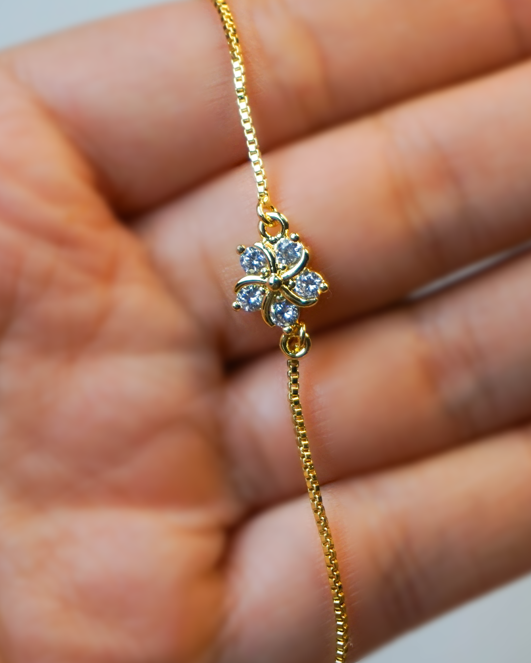 Pulsera ajustable flor