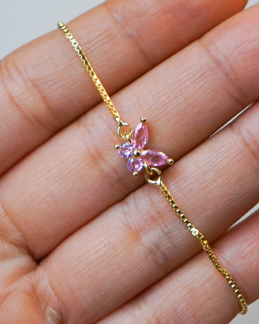 Pulsera ajustable mariposa