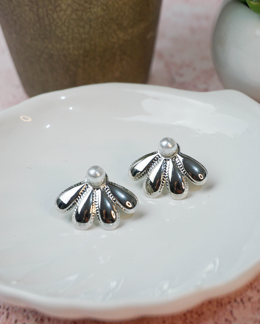 Aretes Saide plateados