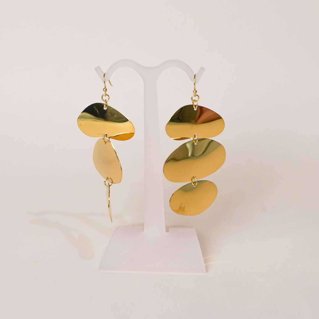 Aretes 3 hojas