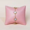 Pulsera Dafne lila tornasol
