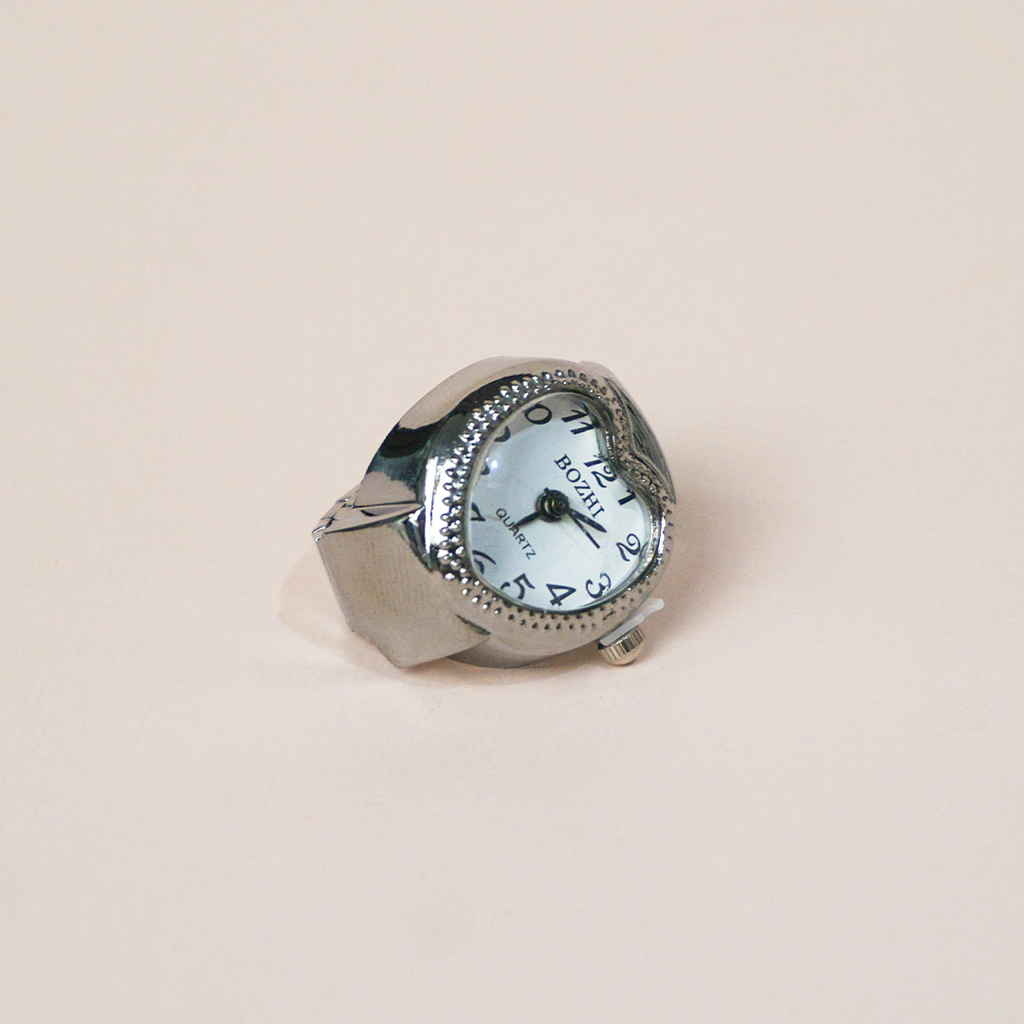 Anillo reloj corazón