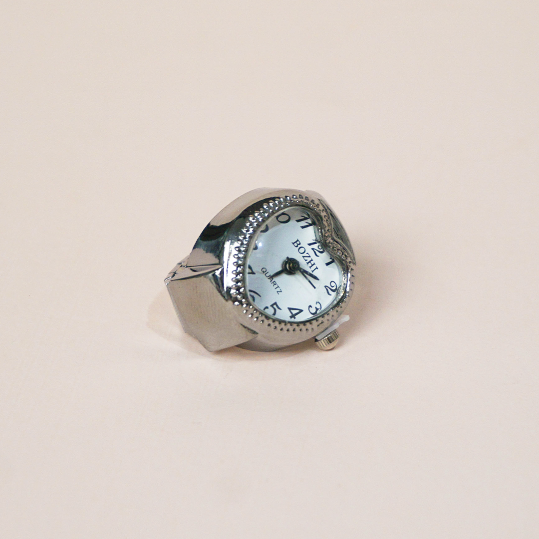 Anillo reloj corazón