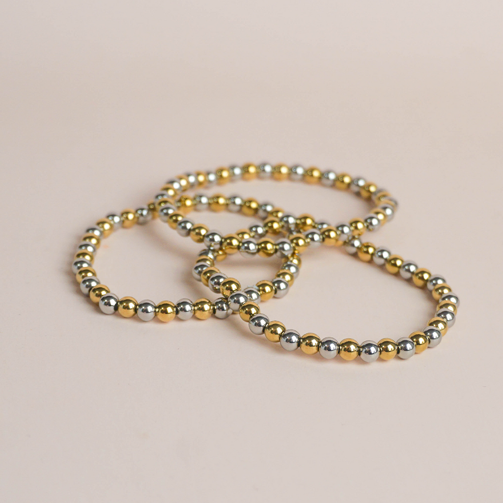 Pulsera dots bicolor