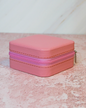 Joyero de viaje rosa