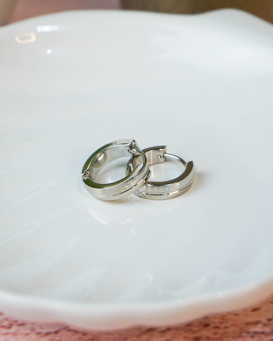 Aretes Lina plateados