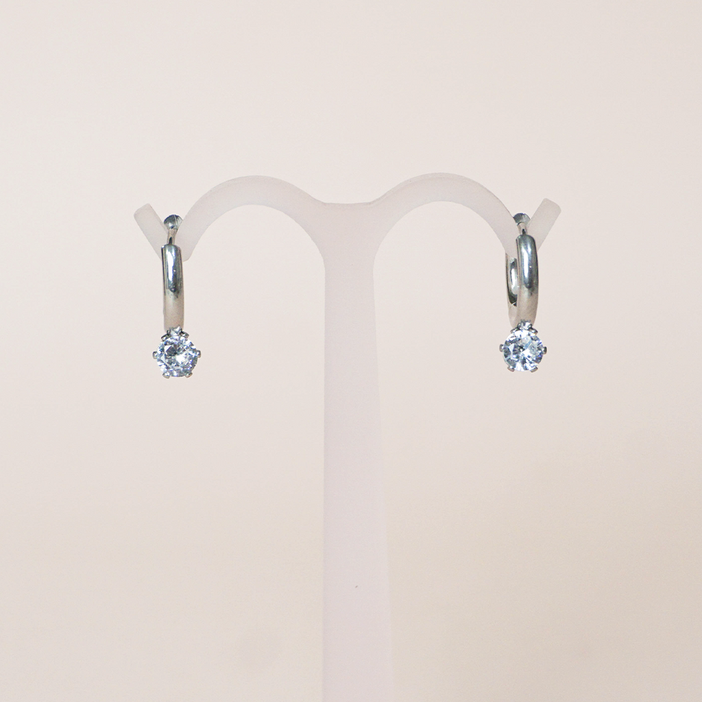 Aretes brillito plata