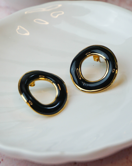Aretes Mishel negros